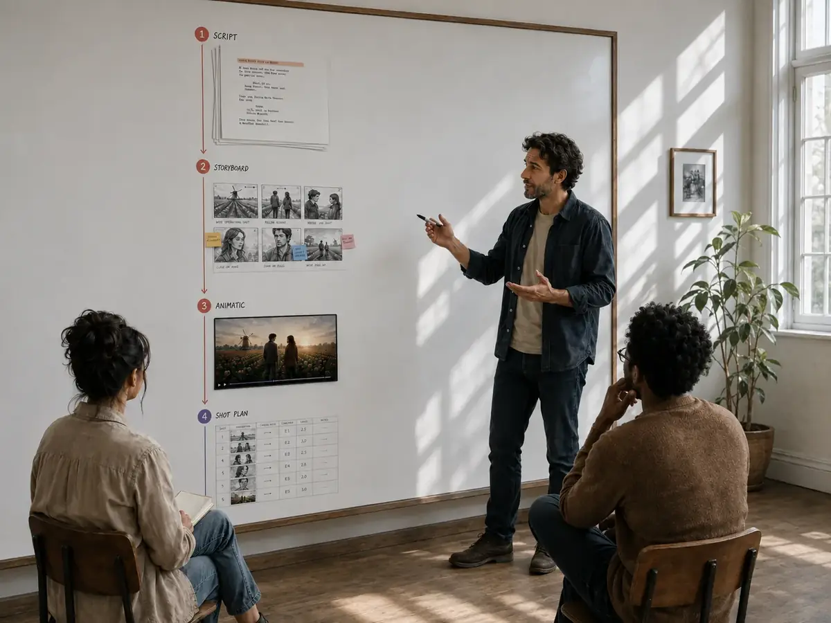One connected workflow for visual storytelling: Everything stays in one place, so feedback is easier to follow and versions stay organized.