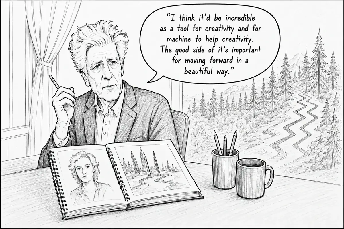 David Lynch quote illustration