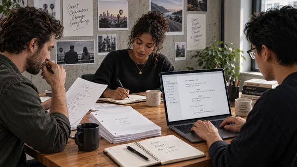 Screenwriters using the free Pzaz script editor for screenwriting